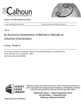 An Economic Assessment of Bahrain's Attempts at Industrial Diversification Looney, Robert E.