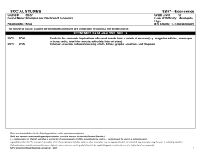 SOCIAL STUDIES SS57—Economics