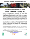 Sustainable Laboratories at St Andrews