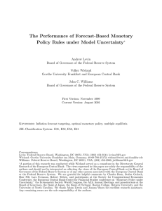 The Performance of Forecast-Based Monetary Policy Rules under Model Uncertainty