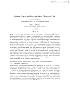 Inflation Scares and Forecast-Based Monetary Policy