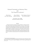 External Constraints on Monetary Policy and The Financial Accelerator