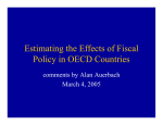 Estimating the Effects of Fiscal Policy in OECD Countries March 4, 2005