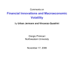Financial Innovations and Macroeconomic Volatility
