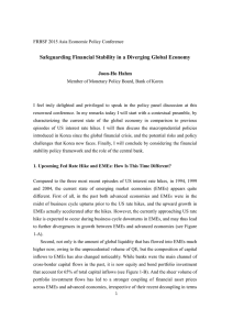 Safeguarding Financial Stability in a Diverging Global Economy Joon-Ho Hahm