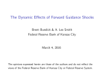 The Dynamic Effects of Forward Guidance Shocks March 4, 2016