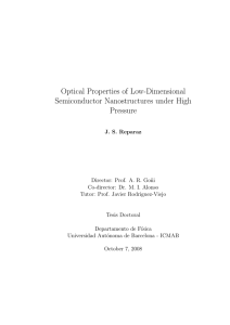 Optical Properties of Low-Dimensional Semiconductor Nanostructures under High Pressure