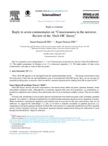 Reply to seven commentaries on “Consciousness in the universe: ScienceDirect