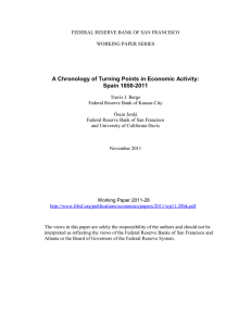 A Chronology of Turning Points in Economic Activity: Spain 1850-2011