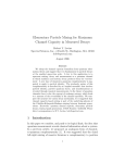 Elementary Particle Mixing for Maximum Channel Capacity in Measured Decays