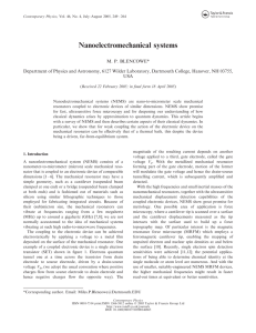 Nanoelectromechanical systems