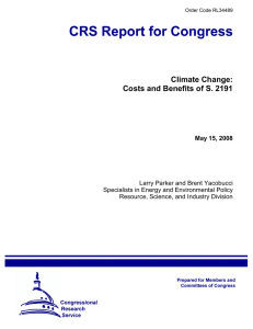 Climate Change: Costs and Benefits of S. 2191