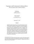 Expectations and Fundamentals in Banking Panics: Todd Keister Vijay Narasiman