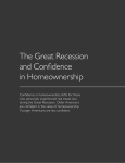 The Great Recession and Confidence in Homeownership