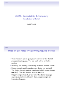 CA320 - Computability &amp; Complexity