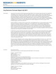 Iraq Business Forecast Report Q2 2011 Brochure