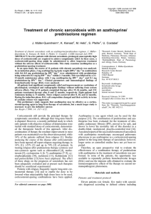 Treatment of chronic sarcoidosis with an azathioprine/ prednisolone regimen , M. Held