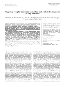 Triggering receptor expressed on myeloid cells: role in the diagnosis