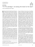 Th1/Th2 paradigm: not seeing the forest for the trees? EDITORIAL