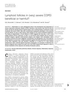 Lymphoid follicles in (very) severe COPD: beneficial or harmful? REVIEW