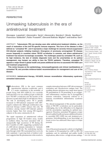 Unmasking tuberculosis in the era of antiretroviral treatment PERSPECTIVE