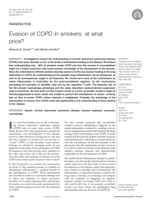 Evasion of COPD in smokers: at what price? PERSPECTIVE Manuel G. Cosio*