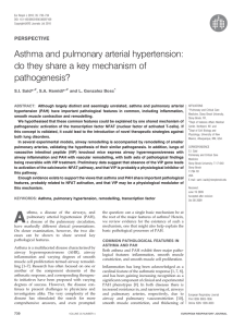 Asthma and pulmonary arterial hypertension: pathogenesis? PERSPECTIVE