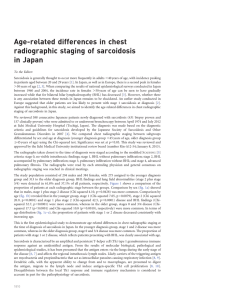 Age-related differences in chest radiographic staging of sarcoidosis in Japan