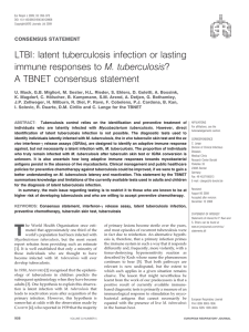LTBI: latent tuberculosis infection or lasting immune responses to M. tuberculosis?