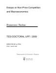 Essays on Non-Price Competition and Macroeconomics TESI DOCTORAL UPF / 2009 Francesco Turino