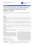 Th17/Treg ratio derived using DNA methylation asthmatic response