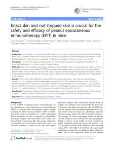 Intact skin and not stripped skin is crucial for the