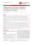 Profiling B and T cell immune responses to Mycobacterium tuberculosis co-infection of