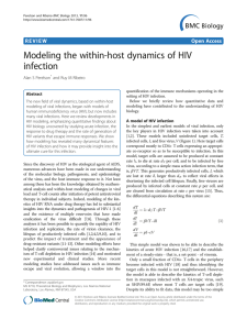 Modeling the within-host dynamics of HIV infection Open Access