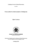 From achiral to chiral analysis of citalopram Björn Carlsson No. 793