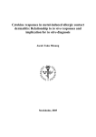 Cytokine responses in metal-induced allergic contact in  Jacob Taku Minang