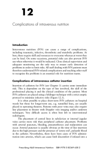 12 Complications of intravenous nutrition