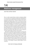 14 Medicines management Janet Krska and Brian Godman Sample chapter copyright Pharmaceutical Press