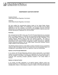 INDEPENDENT AUDITOR’S REPORT, CONTINUED INDEPENDENT AUDITOR’S REPORT