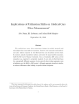 Implications of Utilization Shifts on Medical-Care Price Measurement September 23, 2013