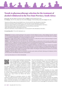 Trends in pharmacotherapy selection for the treatment of