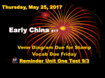 Early China Friday, September 16, 2016 Venn Diagram Due for Stamp
