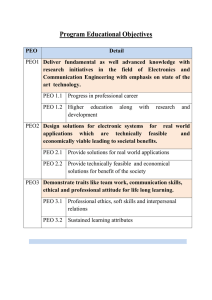 Program Educational Objectives