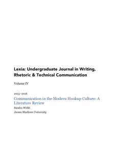 Lexia: Undergraduate Journal in Writing, Rhetoric &amp; Technical Communication