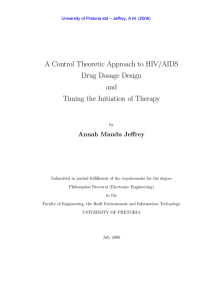 A Control Theoretic Approach to HIV/AIDS Drug Dosage Design and