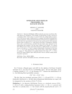 OPERATOR SELF-SIMILAR PROCESSES ON BANACH SPACES