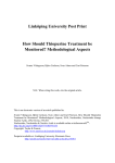 Linköping University Post Print How Should Thiopurine Treatment be Monitored? Methodological Aspects