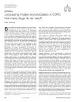Long-acting inhaled bronchodilators in COPD: how many drugs do we need? EDITORIAL