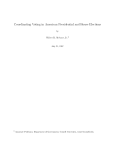 Coordinating Voting in American Presidential and House Elections by July 21, 1997