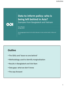 Data to inform policy: who is being left behind in Asia?
